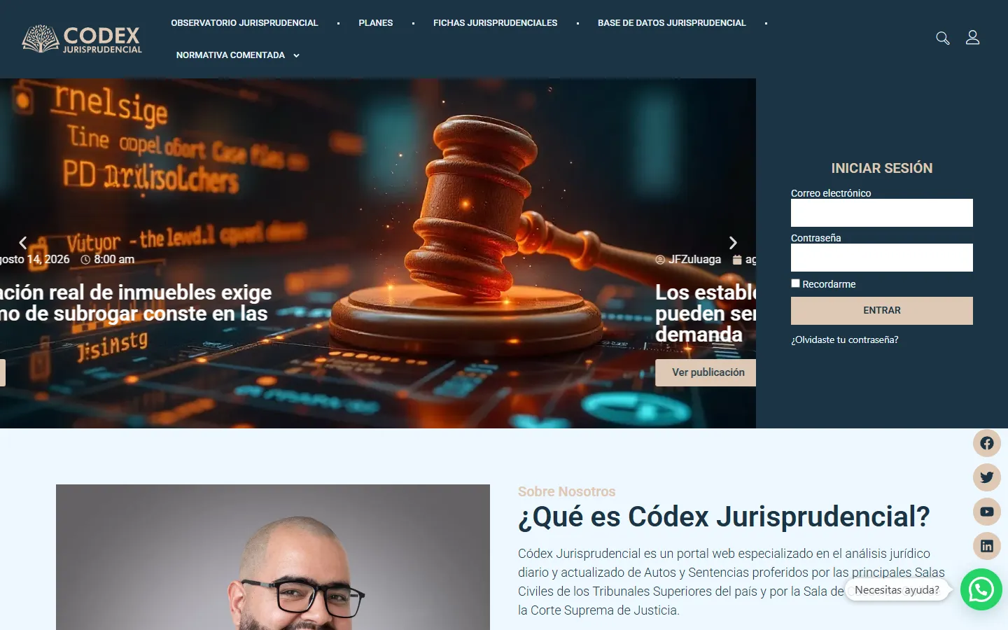 Codex Jurisprudencial en computador