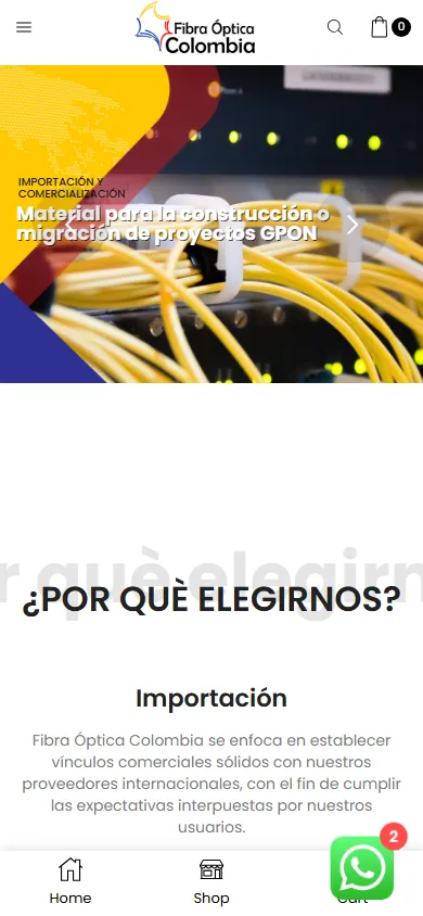 Fibra Óptica Colombia en celular