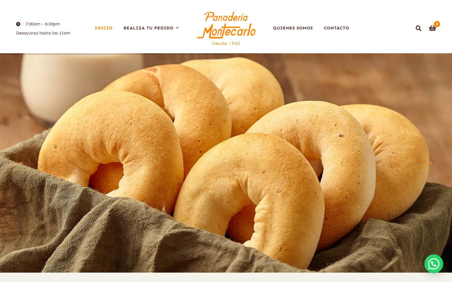 Panadería Montecarlo en computador