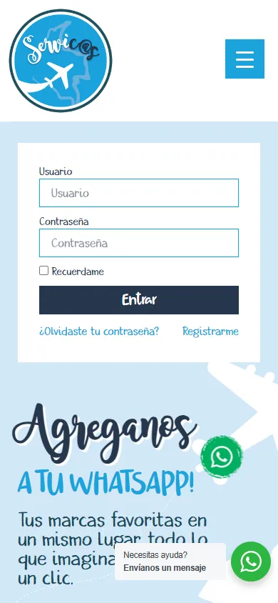 Servicas en celular